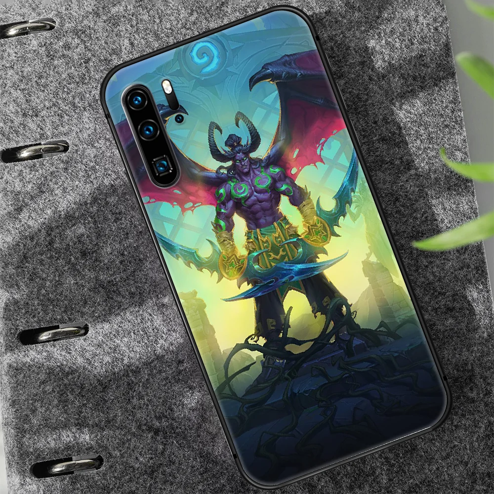 

Illidan World of Warcraft Phone Case For Huawei P Mate 10 20 30 40 Lite Pro smart Z 2019 nova 5t black Hoesjes Painting Shell