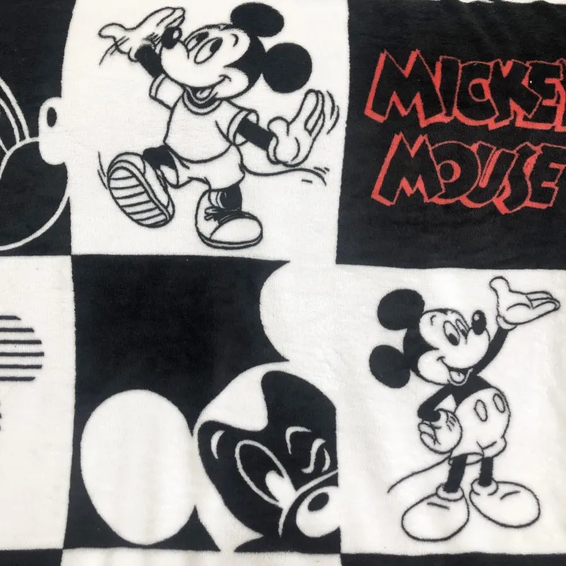 Мягкое покрывало из кораллового флиса disney, 100x140 см, Микки, Минни Маус, стежок для маленьких девочек и мальчиков, детский подарок, спальня на кровать, диван