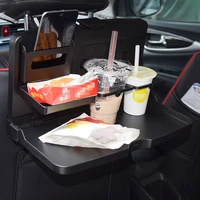 car back seat desk dining drink holder multifunction table foldable fruit snacks tray automotive interior accessories