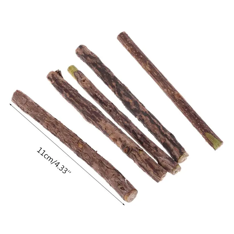 

5pcs Natural Catnip Molar Silvervine Stick Chew Teeth Cleaning Mint Treating