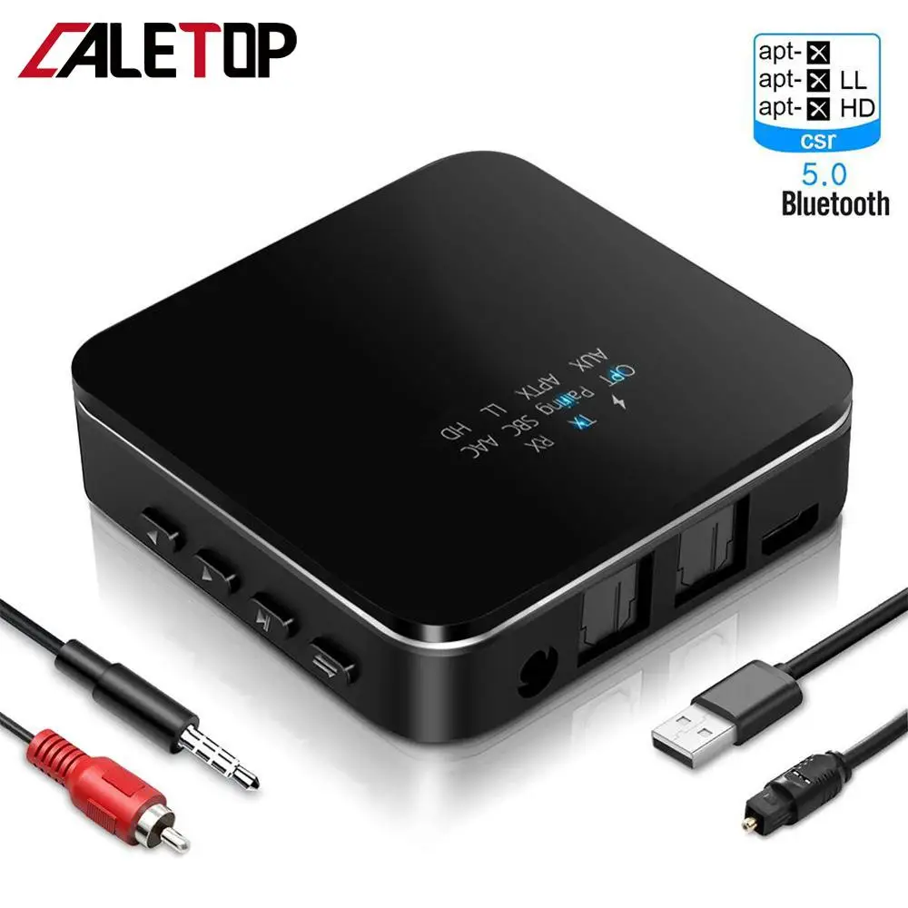 Aptx HD/LL Bluetooth 5,0 аудио передатчик приемник беспроводной адаптер 3,5 мм Aux/RCA/цифровые оптические адаптеры для ТВ/колонки/автомобиля