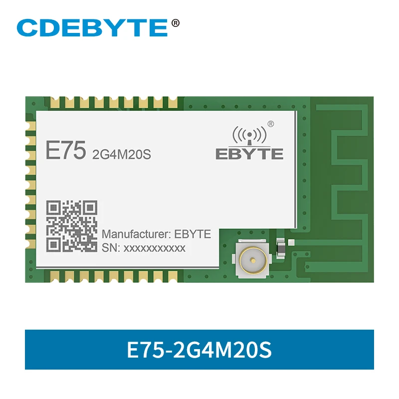 Ebyte E75 2G4M20S ZigBee модуль JN5168 2 4 ГГц IoT 20 дБм 32 КБ RAM PCB Печать отверстие SPI беспроводной