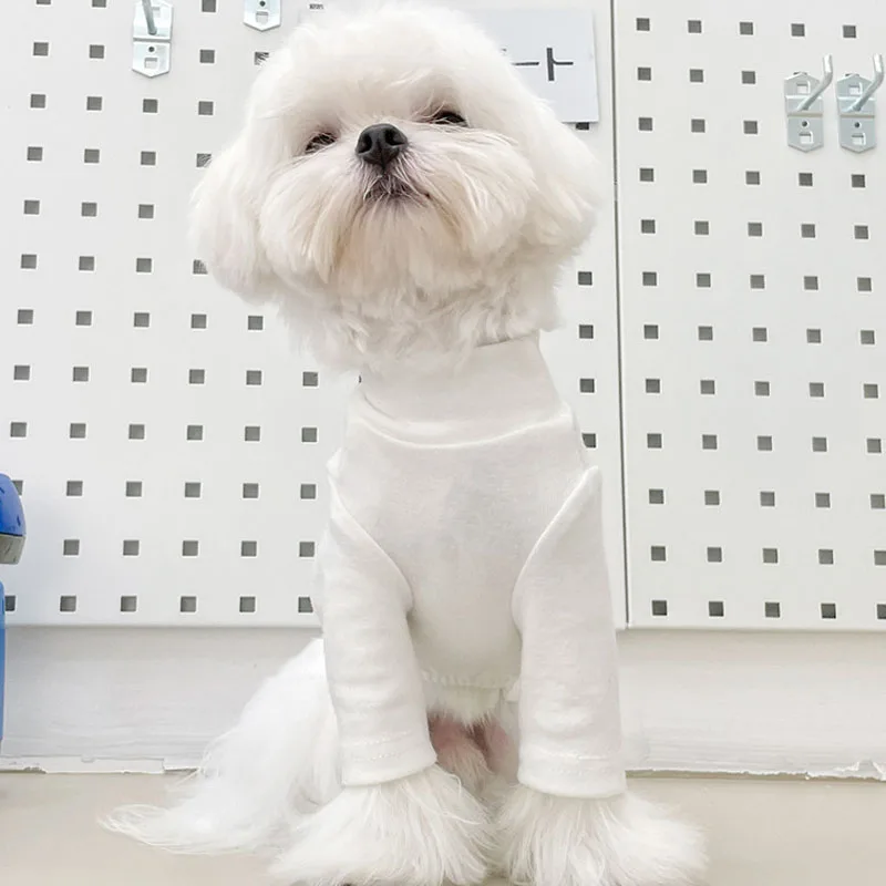 Мягкая одежда для кошек футболка собак пуловер свитер водолазка рубашка