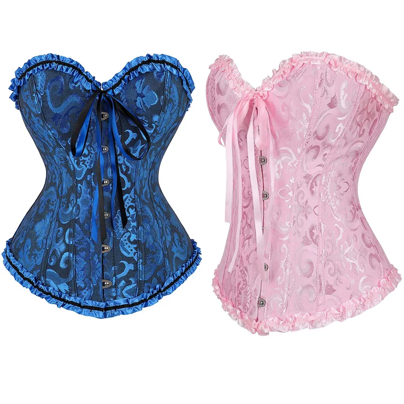 

Women Wedding Dress Corset Bridal Underwear Boned Overbust Basque Classic Lacing-up Corselet Sexy Bodyshaper Bridemaid Outfits