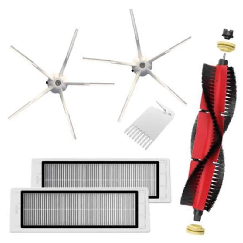 

Аксессуары для пылесоса Xiaomi Roborock S5 Max S50 S51 S55 S6 S60 S6, фильтр НЕРА, основная щетка, боковая щетка, запчасти