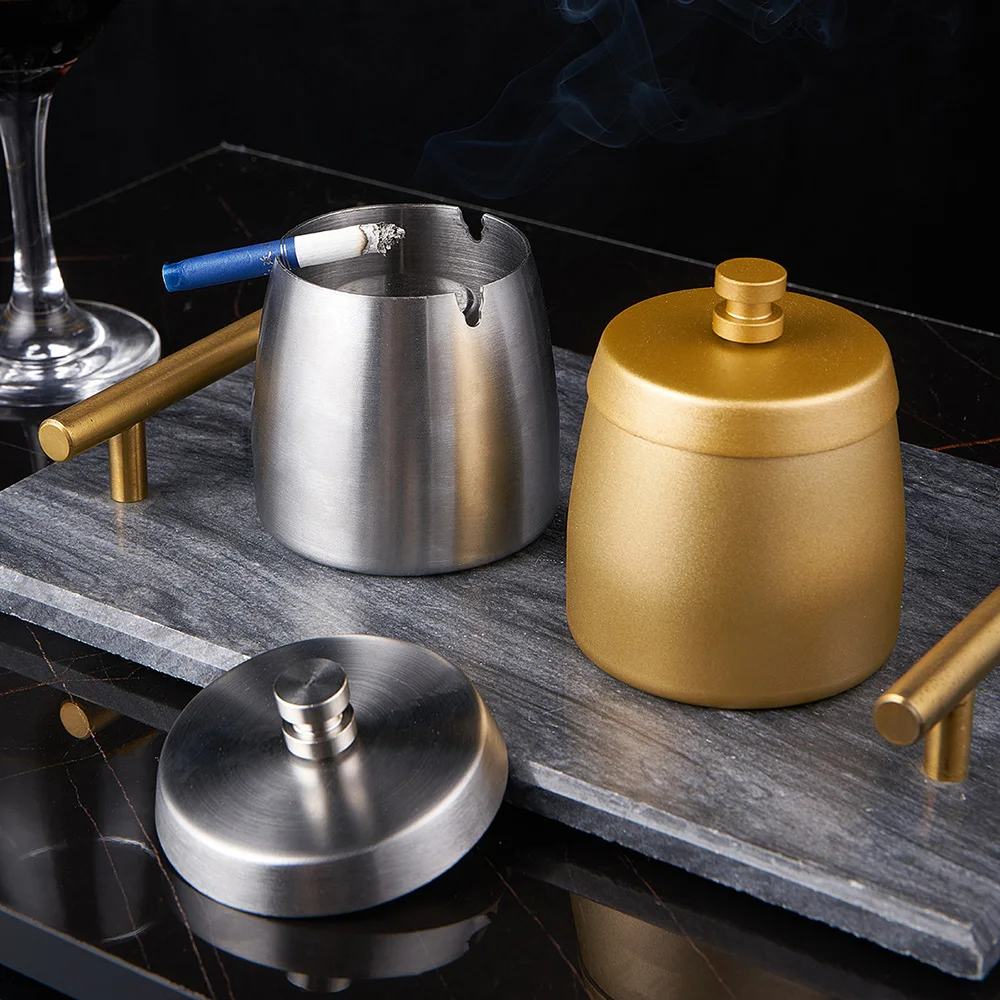 Пепельница из нержавеющей стали Современный домашний декор уличная пепельница