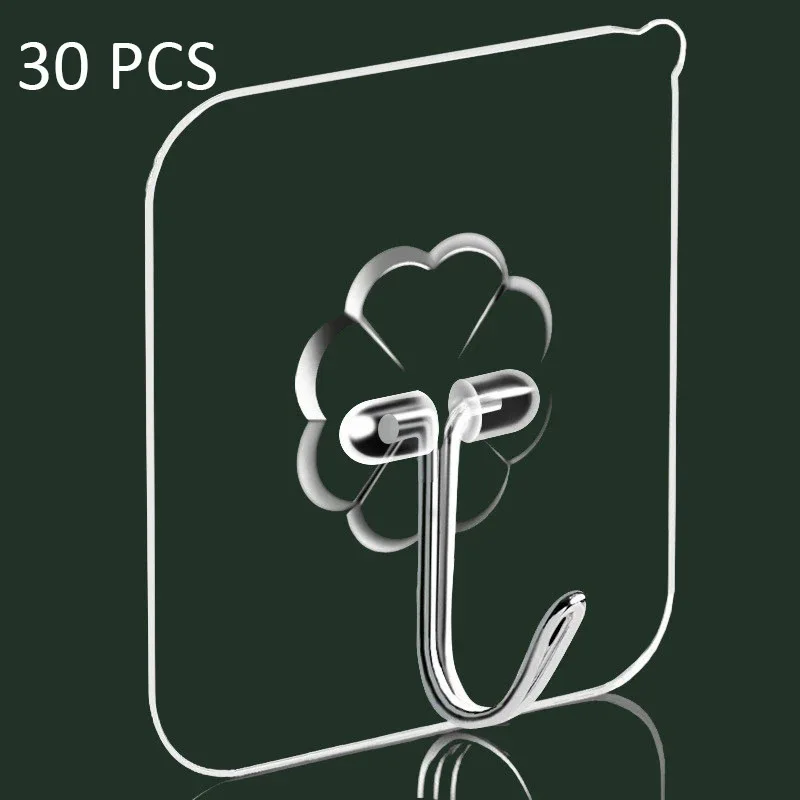 

6*6 прозрачный нано-клей, прочная прозрачная присоска, присоска с крючком, искусственный крючок, бытовой пробойник-крючок для кухни ванной