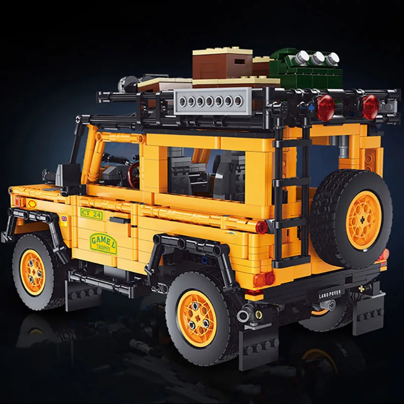 

High-Tech RC Defender SUV OFF-Road Car Bricks Creative Expert Super Climbing Monster Vehicle Building Blocks Toys for Kids Gifts