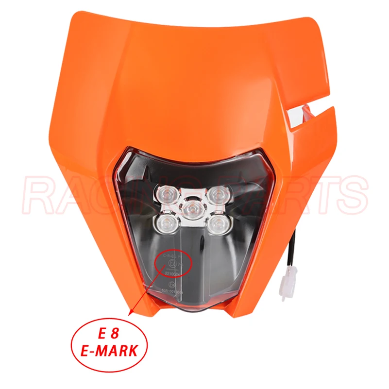 Налобный фонарь для мотоцикла E8 Emark светодиодный налобный KTM EXC EXCF SX SXF XC XCF XCW XCFW 125