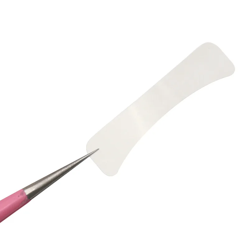 100 пар зеленых клейких изоляционных бумажных ресниц косметический инструмент