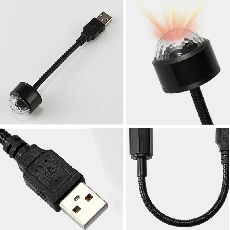 

28GC LED Atmosphere Lamp Car Voice Control Atmosphere Light USB Car Lights Car Decor