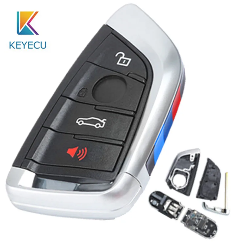 

KEYECU новый запасной дистанционный ключ-брелок от машины 4 кнопки 434 МГц для BMW X5 X6 2014-2016 FCC ID:NBGIDGNG1