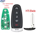 5 кнопок дистанционный смарт ключ-брелок для Ford Edge Escape Expedition C-max Taurus Flex Focus 315 МГц ID46 PCF7953 M3N5WY8609 H75 blade