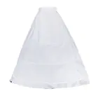Женский однослойный Белый подъюбник с 3 кольцами, свадебное платье, ТРАПЕЦИЕВИДНОЕ свадебное платье с завязками на талии