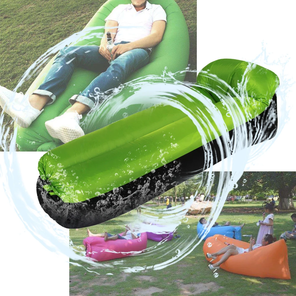 

Portable Inflatable Sofa Couch Pillow Sleeping Beds Inflatable Lazy Bed Camping Mat for Outdoor Camping Travelling
