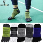 Хлопковые спортивные носки с пятью пальцами, цветные дышащие антибактериальные дезодорирующие носки от пота для езды на велосипеде, бега, занятий на открытом воздухе, велоспорта, путешествий