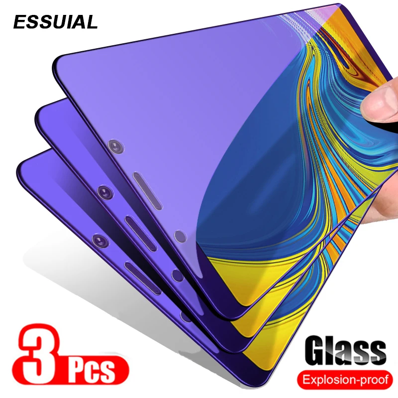 3 шт закаленное стекло для samsung Galaxy A8, A6, A7, J4, J6 Plus, J8,, Защита экрана для samsung A3, A5, A7, защитное стекло
