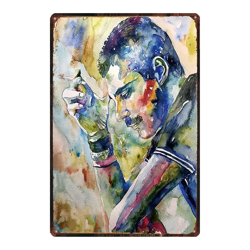 

Music Band Vintage Tin Sign Star Metal Plate Retro Decorations for Home Wall Bar Art Poster Home Decoration Wall