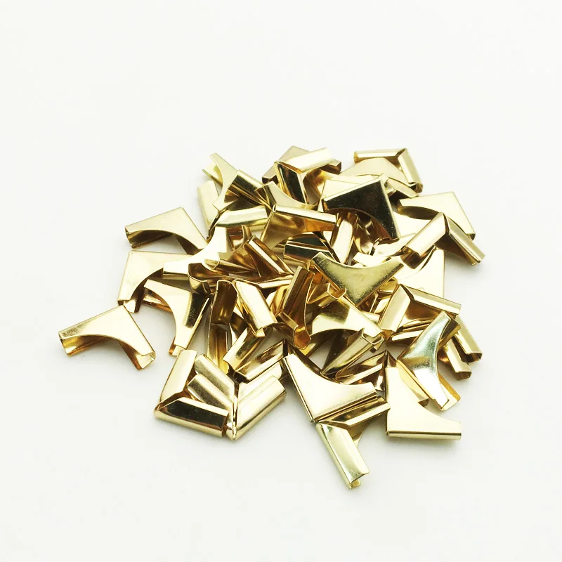 

50 шт./упак. Gold Metal книжные уголки для фотоальбомов, меню, папки, Скрапбукинг Декор Сделай Сам Угловые Защитные пленки 16x16x5 мм