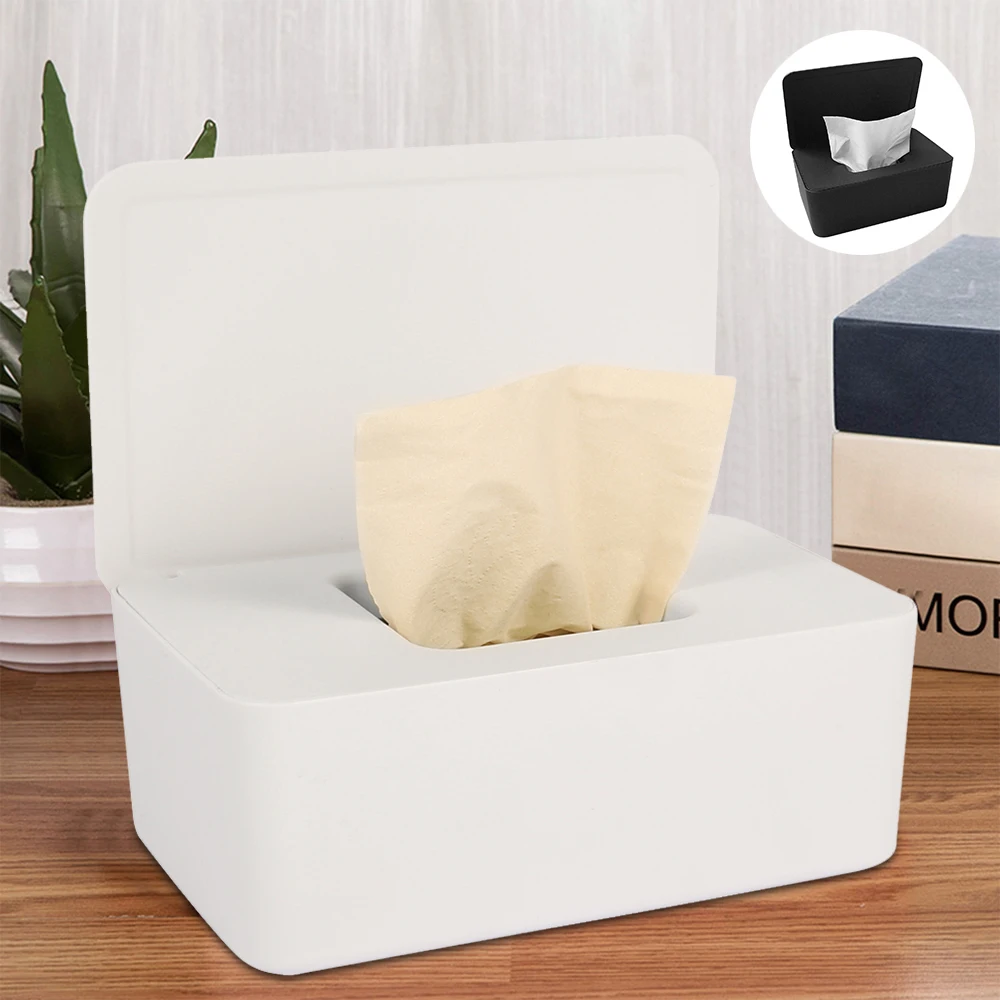 

Office Tissue Storage Box with Cover Practical Simple Durable Rectangular Napkin Pumping Paper Holder Home Living Room Container