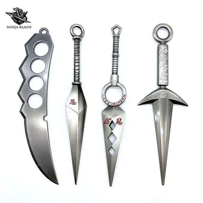 Narutokunai Asuma Chakara Blade Minato Kunai Dragon Dagger Metal Model Full Size Cosplay Sword Knife