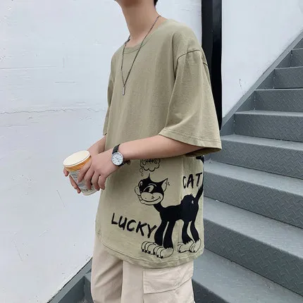 

Men's casual short-sleeved t-shirt wild clothes tide 11618