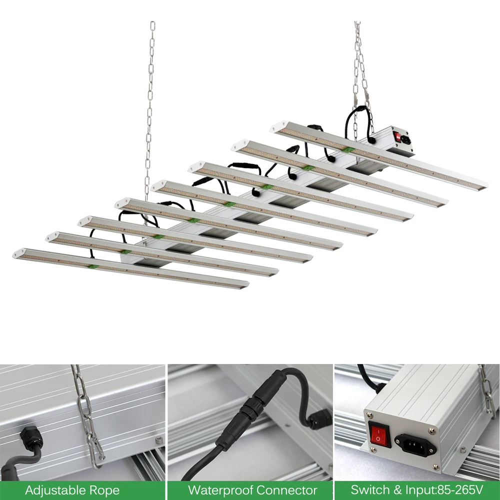 

LED Phyto Lamp High Brightness 50W 480W 640W Full Spectrum LED Grow Light Dimmable LED Bar Lamp For Indoor Plant Flower Seedling