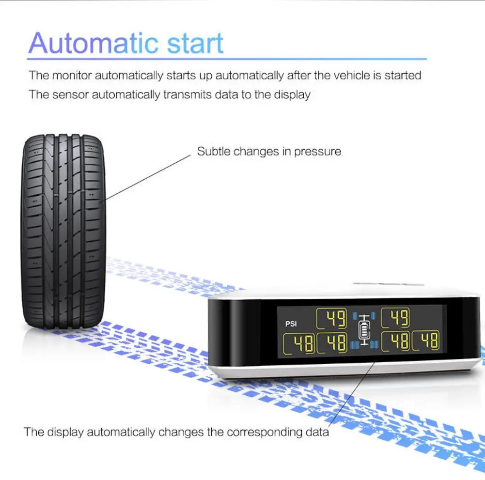 CAREUD TPMS U8T беспроводная система контроля давления в шинах для автомобиля пикап грузовик в режиме реального времени сигнализация давление и температура ЖК-дисплей