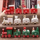 Маленький поезд, деревянное украшение для дома, Рождественский Декор 2020, новый год 2021, рождественские украшения, рождественский подарок, Рождество