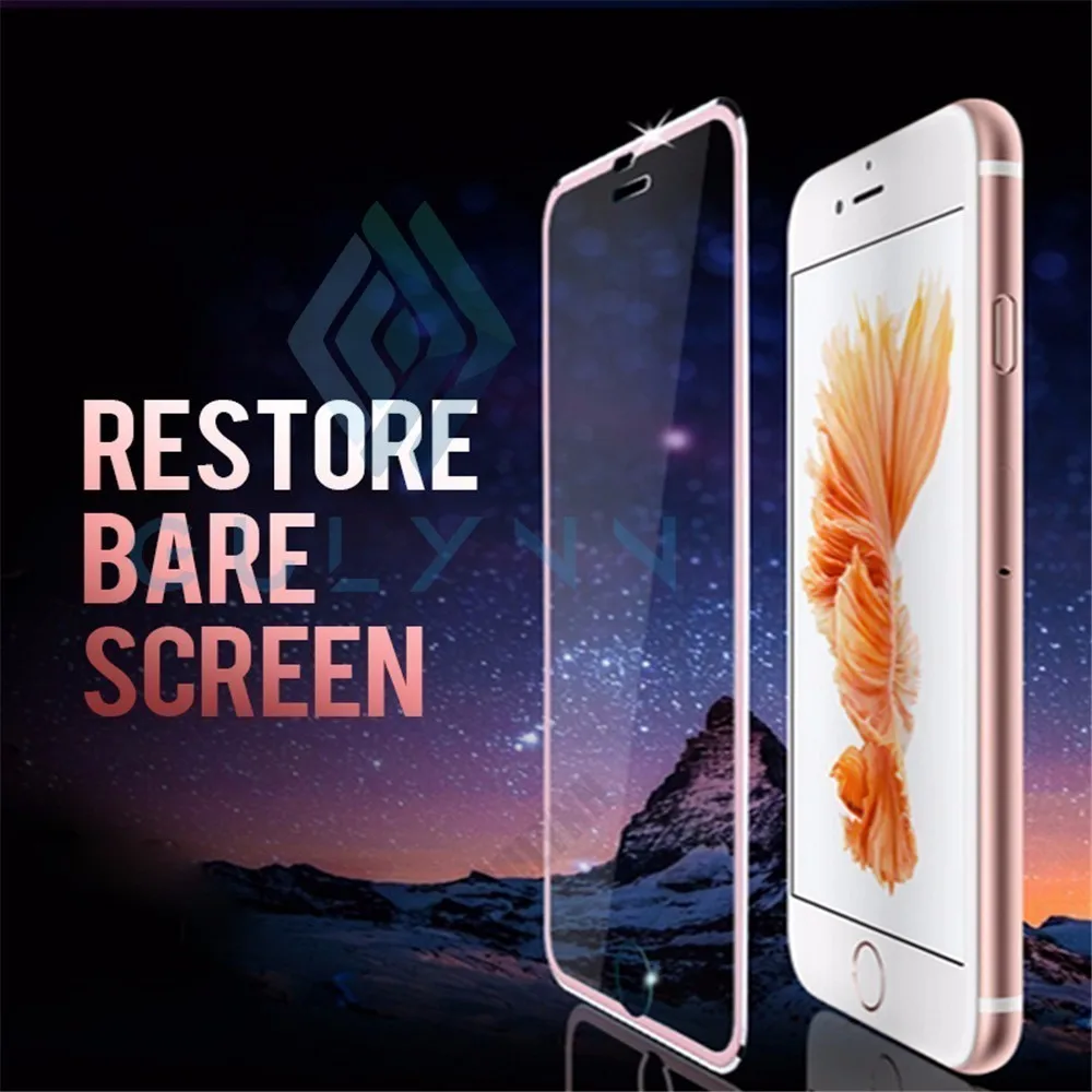 7D закаленное стекло из алюминиевого сплава для iPhone 6 6S 7 Plus защита на весь экран Защитная для iPhone X XR XS Max 8 стеклянная крышка