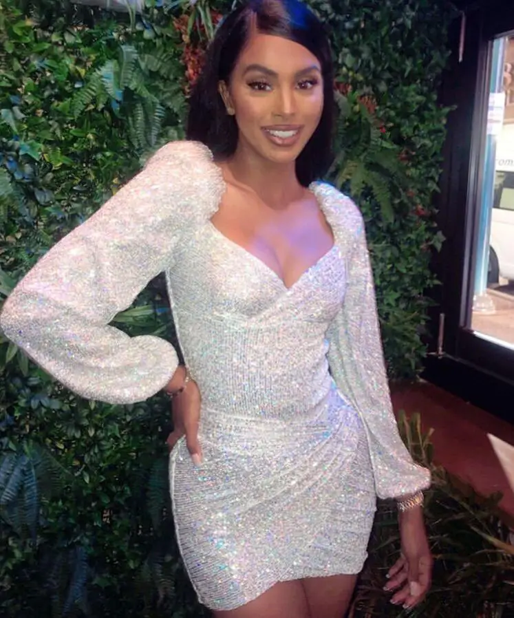 Лидер продаж Женский комплект с длинными рукавами из серебристой сетки и