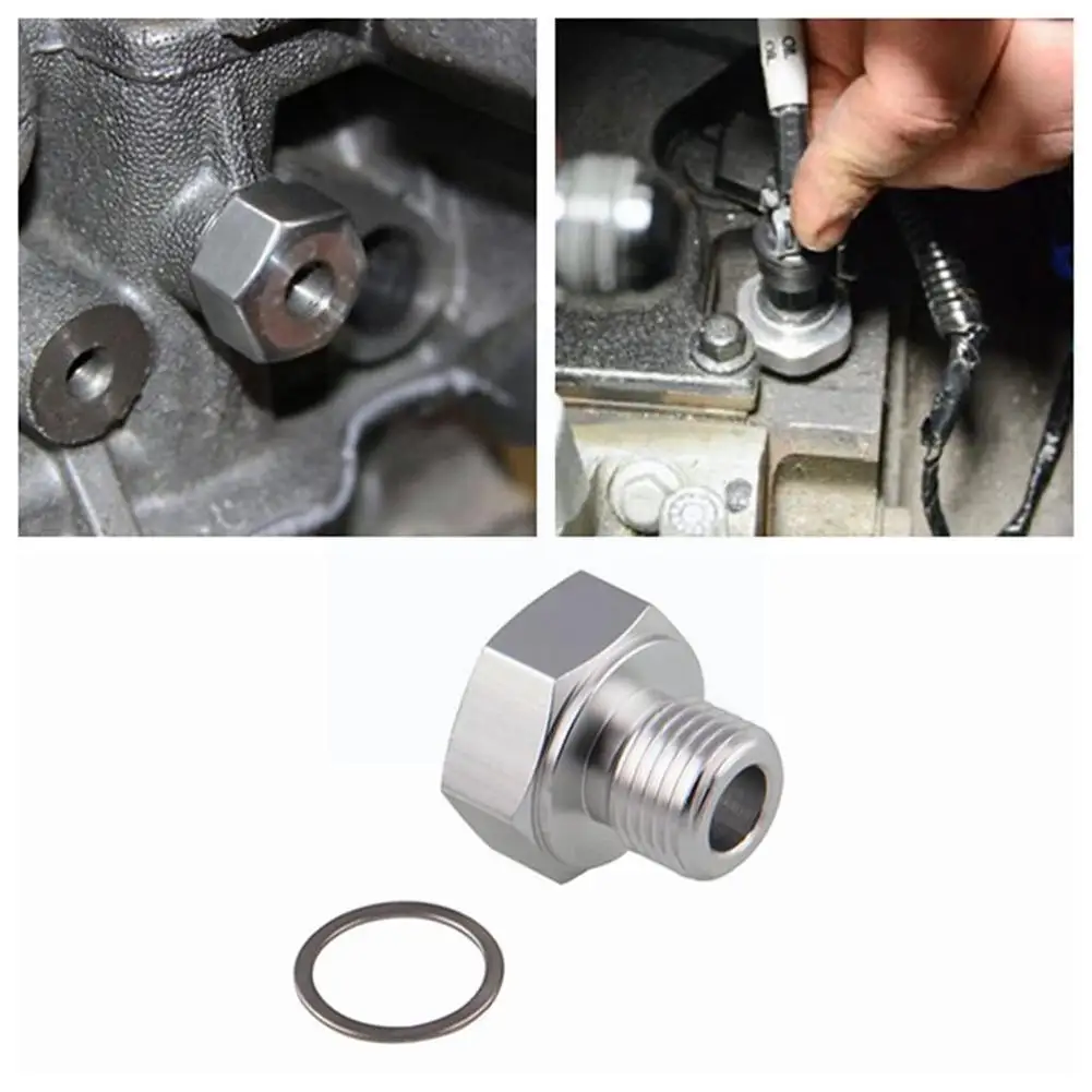 

1 Pc High Quality 1/8 Npt to M16x1.5 Male Pressure Temperature Gauge Sender Adapter Billet Aluminum Fits the Gm Ls Series Engin