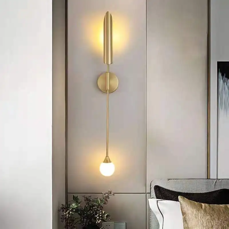 Lámparas LED de pared de diseño nórdico, luz de espejo, aplique de pared para sala de estar, escaleras, Loft, mesa de noche, decoración del hogar, iluminación interior