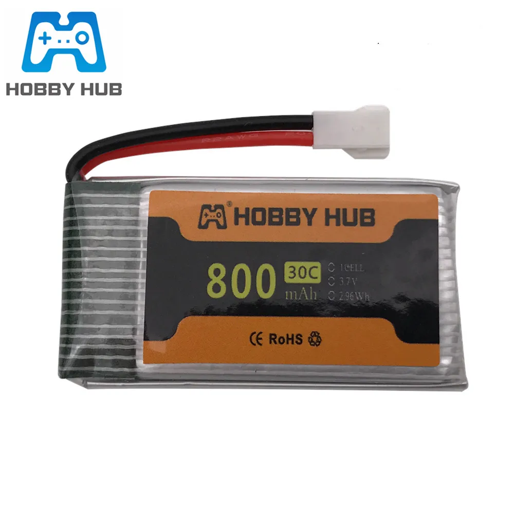 Литий-полимерная батарея 3.7V 800mAh для запасных частей квадрокоптера Syma X5B X5C X5SC X5SW M68 CX-30 K60 V931RC.
