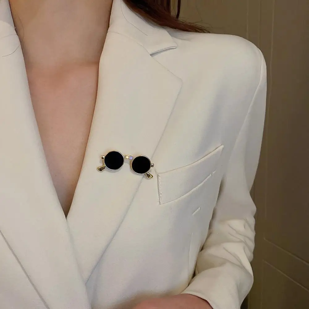 Брошь в стиле хип-хоп для мужчин и женщин эмалированная булавка очков