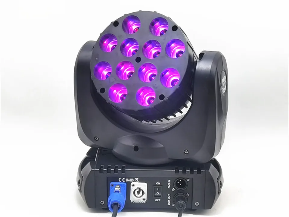 Testa mobile A светодиодный 12x12 w rgbw 4 в 1 цвет с avanzate 9/16 canali dmx dj della Дискотека вечеринки