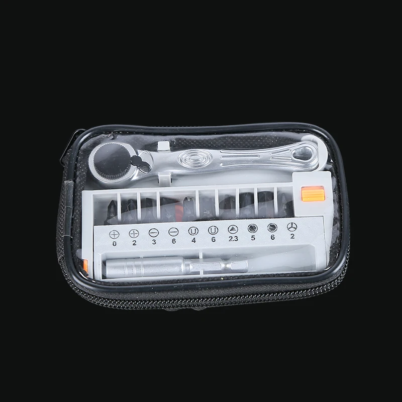 

Ratchet Screwdriver Bits Set Repair Tools Kit with Storage Bag 1set