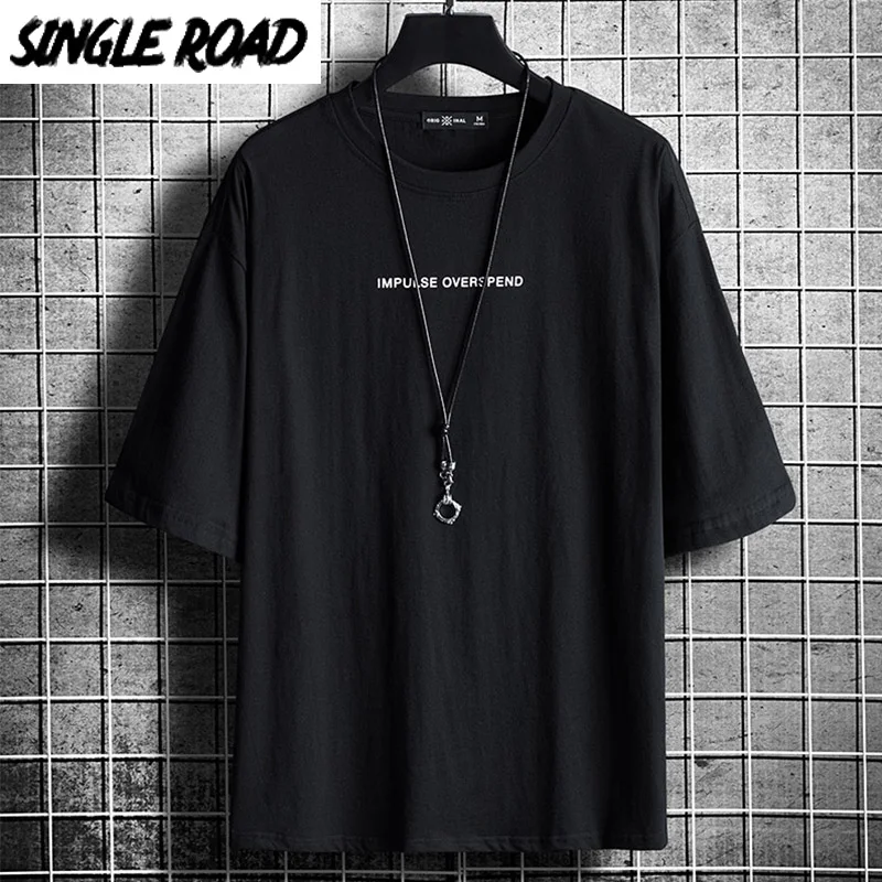 SingleRoad Мужская футболка для мужчин женщин 2020 большой хип хоп Японская уличная