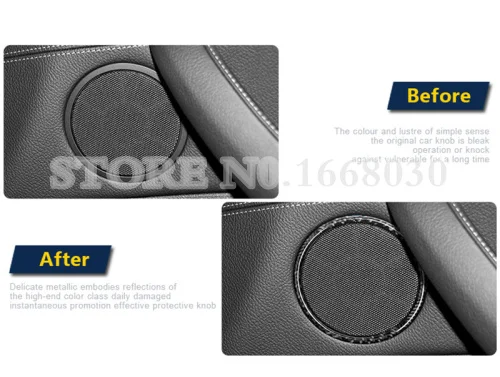 Отделка для автомобильной двери колонки из углеродного волокна 6 шт. BMW 5 серии GT F07