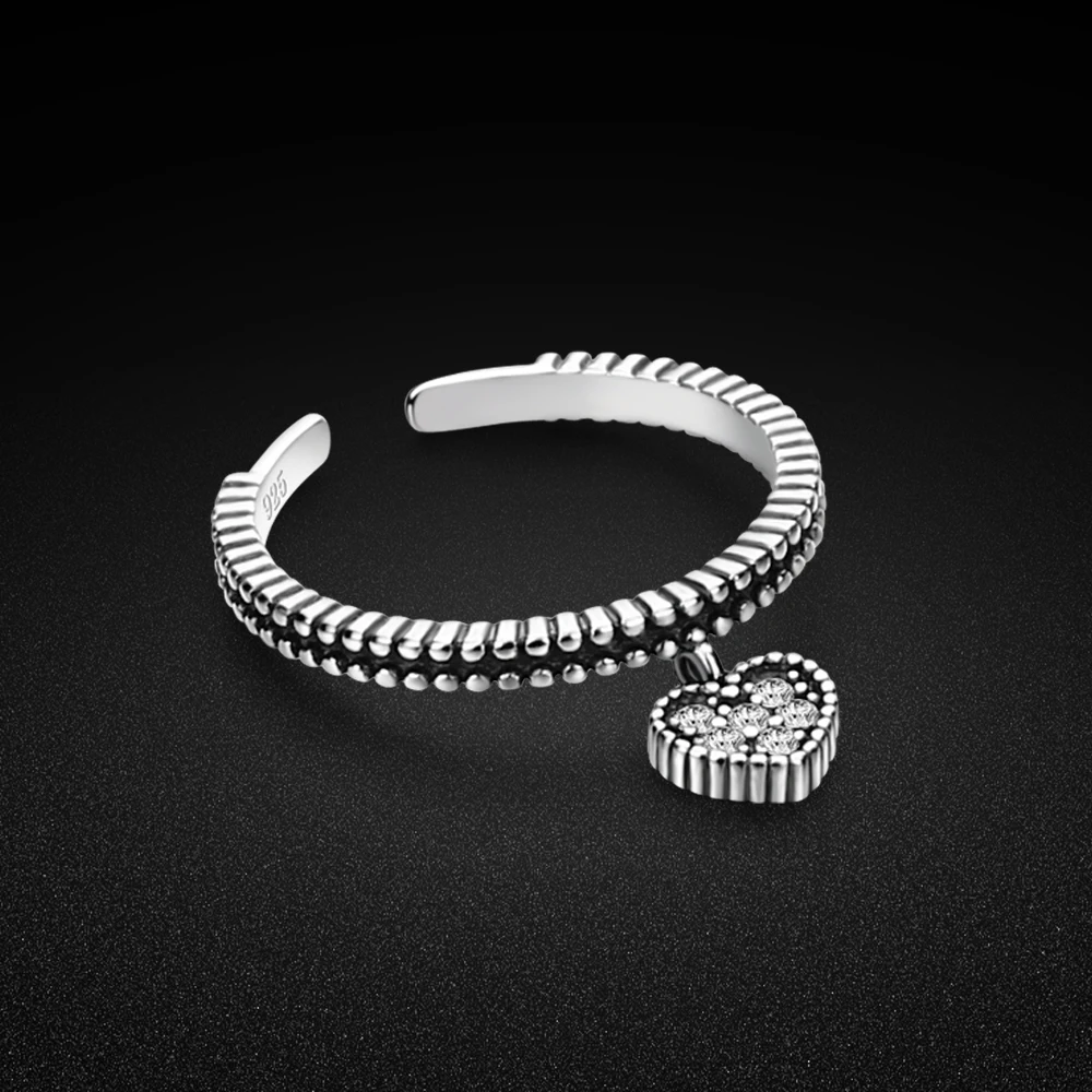 Женское кольцо из серебра 925 пробы регулируемого размера | Украшения и аксессуары