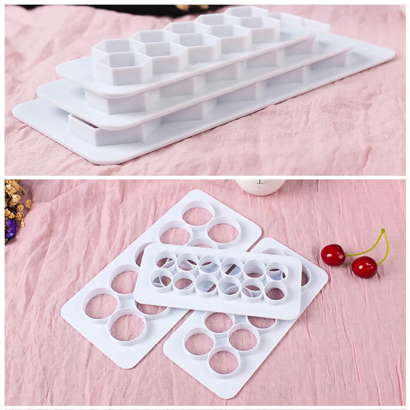 3 шт. квадратные геометрические фрезы для помадки резак печенья форма торта