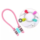 Магнитные наушники сматывания шнура Обёрточная бумага Кабельный органайзер держатель для галстуков для Мобильный телефон наушники устройство для сматывания шнура питания и наушники концентратор