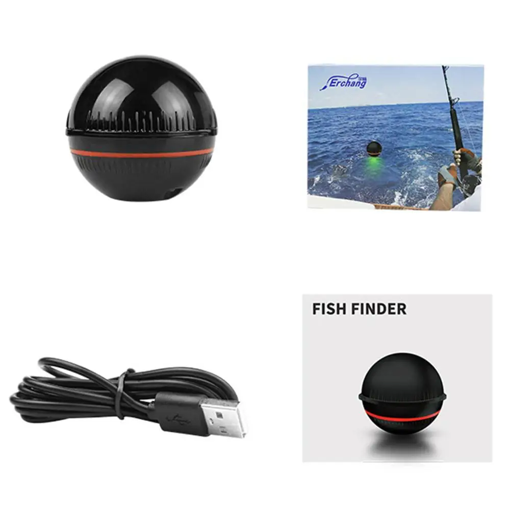 

Smart wireless Portable Sonar Fish Finders Fishing lure Echo Sounder Fishing Finder Lake Sea Fishing for Dock Shore Boat
