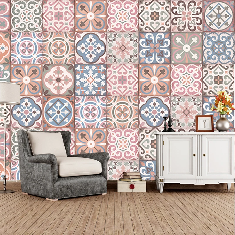 Розовая винтажная фарфоровая клейкая ручка водостойкая Настенная Наклейка для