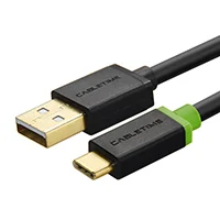 Кабель usb type-C, 3 А, кабель для быстрой зарядки, USB2.0, кабель для синхронизации данных, для samsung Galaxy S9 Plus, Note 9, Xiaomi, Oneplus 6, N036 - Цвет: Черный