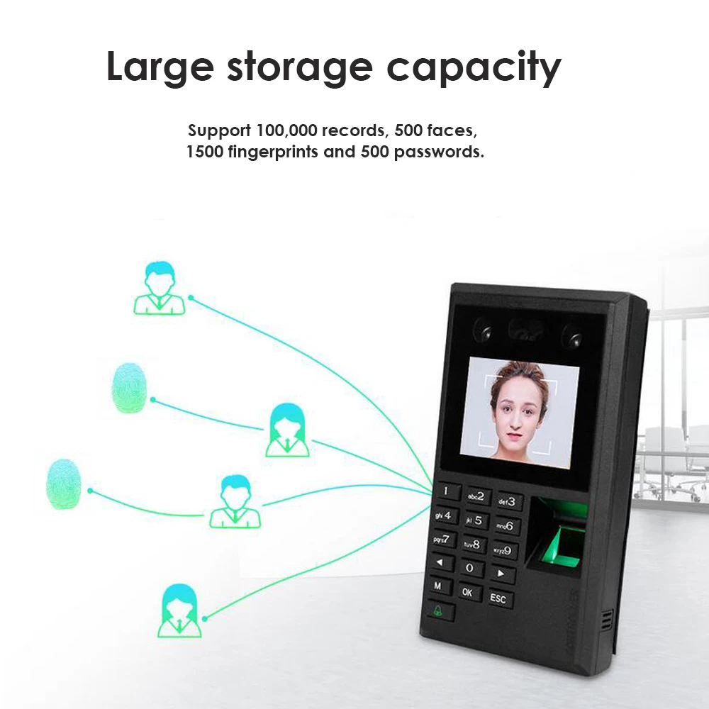 Biometric Face Door Access Control System Fingerprint USB Password Keypad | Безопасность и защита