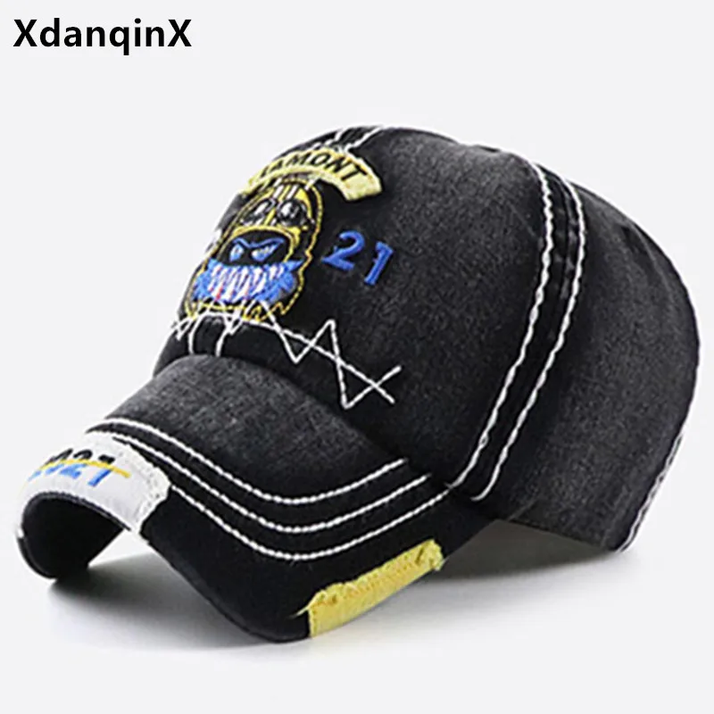 

Children's Hat Letter Embroidery Cartoon Baseball Caps Snapback Cap Adjustable Size Washed Cotton Student Hats For Boys Girls