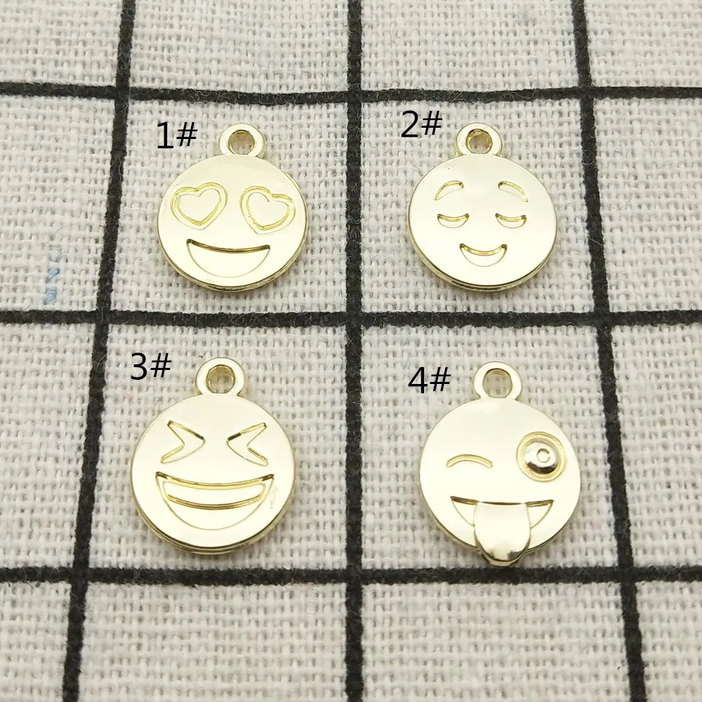 

10pcs face charm jewelry accessories earring pendant bracelet necklace charms zinc alloy diy finding 12x14mm