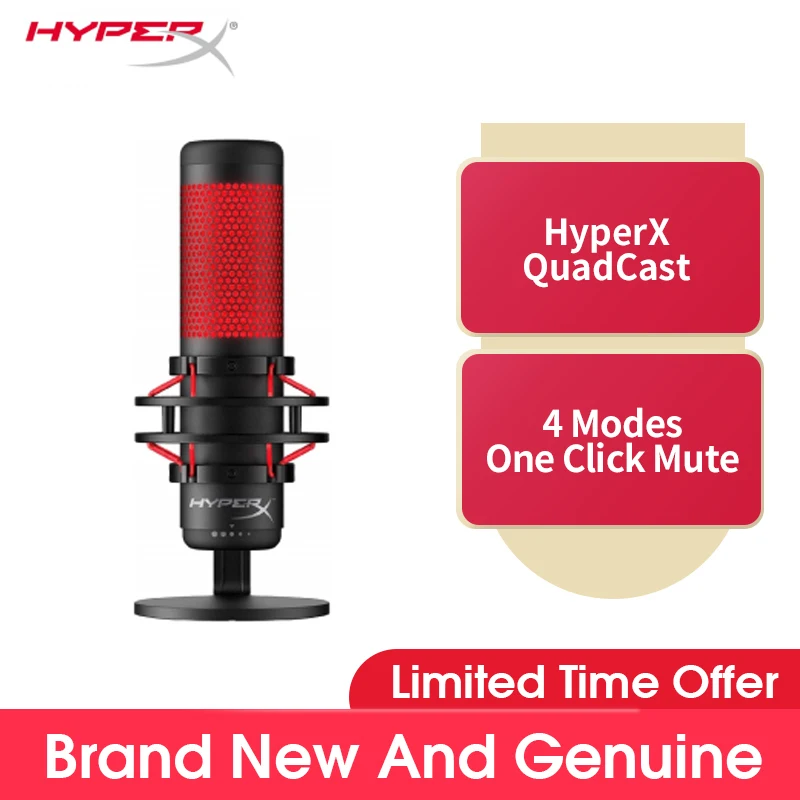 Оригинальный Микрофон Kingston HyperX QuadCast / S микрофон для киберспорта компьютерный