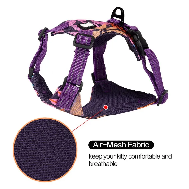 

Detachable Reflective Cat Sling Traction Rope Double Disc Anti-strike Hawaiian Wind Sliding Cat Rope Cat Traction New